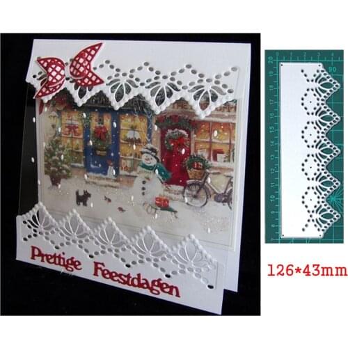 Metal Cutting Dies Spike Stripe Border New Craft Die Stencil For Diy Scrapbook Paper Cards Embossing Knife Blade Die Template