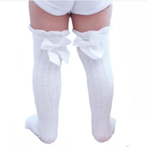 Cute Princess Baby Knee Tights and Stockings Cotton Breathable Baby Girls Spring Summer Tights and Stockings One size 0-2Y