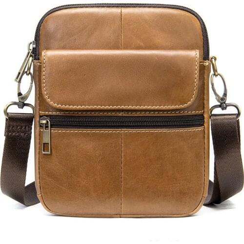Mens Shoulder Bag For Men Small Mens Desinger Bags Genuine Leather Men Messenger Bags Male Leather Flap Crossbody Bag
