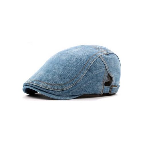 50pcs/lot Spring Summer Jeans Hats for Men High Quality casual denim berets cap
