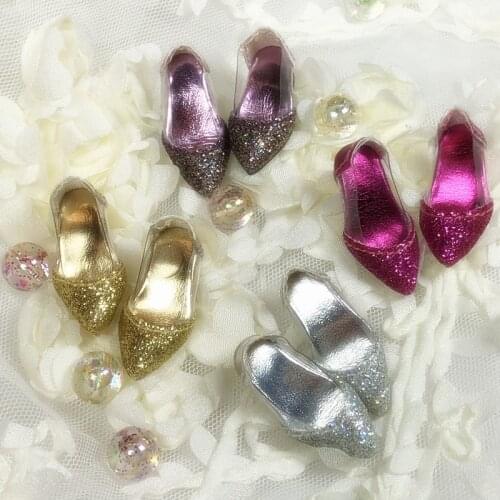 New Blyth Sequin Heels Shoes (Suitable For Barbiedoll,Pullip,Mmk,Licca,Kurhn,BJD,OB, JerryB, 1/6 Doll)