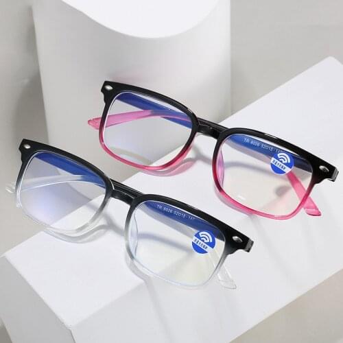 Men Women Reading Glasses Classic Square Eye Glasses Frames for Women Vintage Computer Prescription Men Plastic Frame