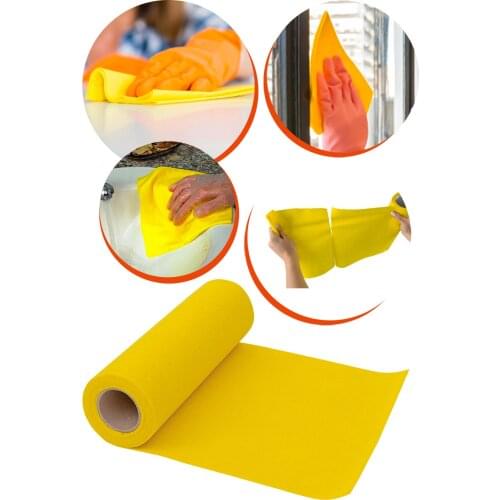 Arsimo Yellow Roll Perforated Cleaning Cloth 15 Sheets