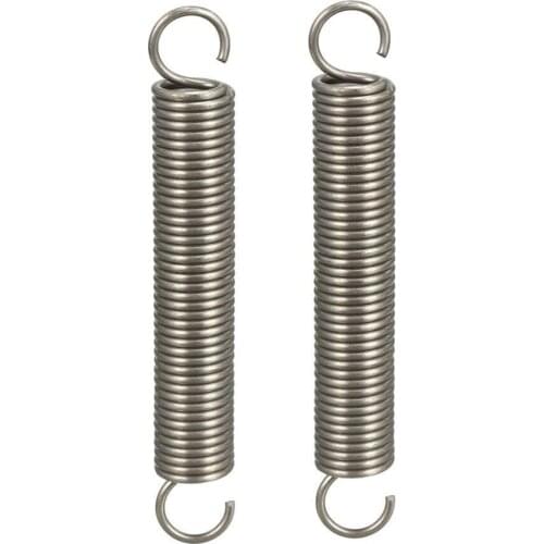 Springs Steell Small Dual Hook Tension Spring, 2pcs, Extended Compressed Spring, For Marine Computer Electronics Railway