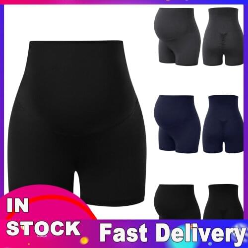 Maternity Shorts For Pregnant Women Over The Belly Bump Workout Active Short Pants Pregnancy Cycle Shorts Шорты Для Беременных