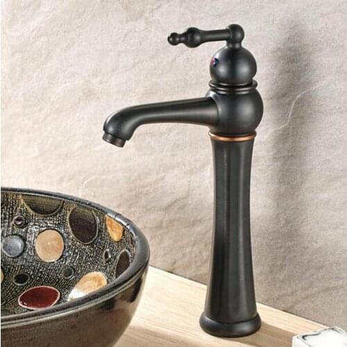 New arrival Europe style high quality sink faucet brass black ORB basin mixer single lever basin faucet bathroom water tap