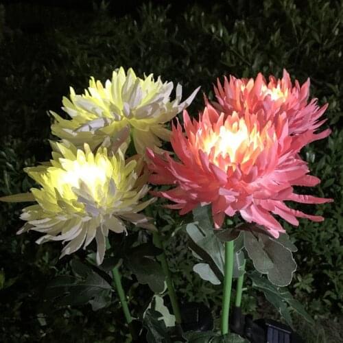 LED Solar Light Outdoors Waterproof Fairy Lights Solar Chrysanthemum Light Gardening Decoration Street Garland Garden Lighting