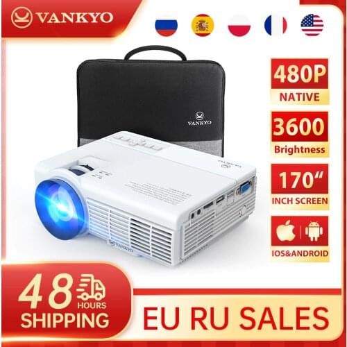 VANKYO Leisure 3 Mini Projector Supported 1920*1080P 170'' Portable Projector For Home With 40000 Hrs LED Lamp Life TV Stick