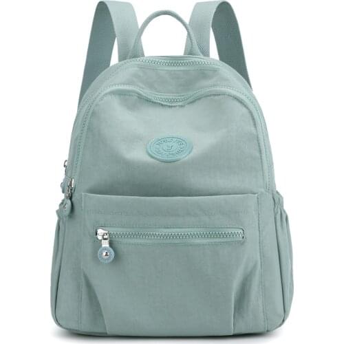 Womens backpacks Nylon Waterproof School backpack Lightweight Casual backpack for teenager Fresh Woman backpack handbag