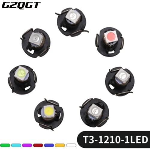 10pcs Lamp Lights 5050 SMD Car Dashboard Warning Indicator light Instrument Cluster Panel T3 T4.2 T4.7 LED