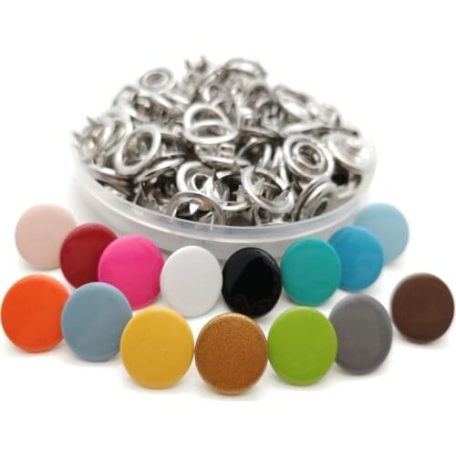 11mm Snap-Buttons Claw-Fasteners Press Stud Prong Scrapbook Handmade Metal Copper Craft Sewing 100sets