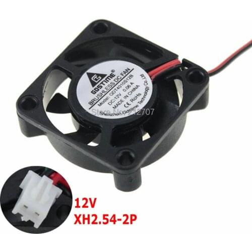 30pcs/set Gdstime DC 12V XH2.54-2Pin 40mm 4cm 4010 40 x 40 x 10mm Plastic Cooler Cooling Fan