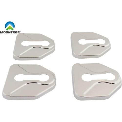 4 pcs Silver Car Door Lock Protective Cover for Subaru Forester XV Outback