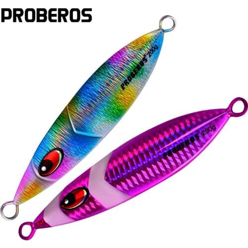 8PC/Lot PRO BEROS Lead Fish 160-200g Fishing Lure 8 Color Fishing Bait 13cm-14cm Casting Lure Deep Sea Jig Hard Fishing Tackle