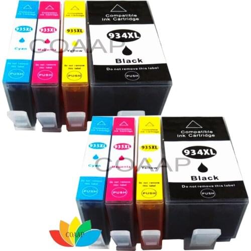 8 Compatible ink for hp934BK hp935C hp935M hp935Y Cartridges for HP Officejet Pro 6230 6830 6835 Printer