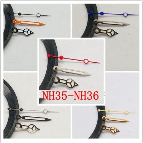 Watch Accessories Mechanical Watch Luminous Hands Movement NH36 NH35A Watch Hands Strong Blue Luminous Hands Replacement Parts
