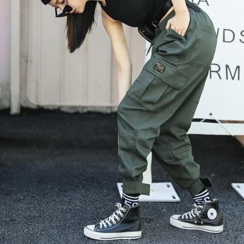 Cargo pants women casual Hip Hop pants High Waist pants women Joggers 2019 Casual pantalones mujer pants womens trousers girls