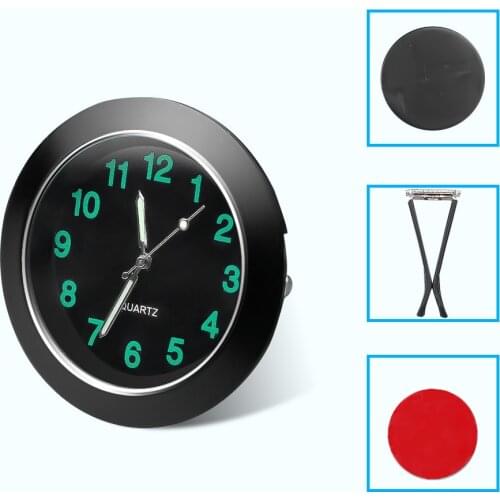 43mm Car Clock For Car Luminous Auto Gauge Air Vent Quartz Clock with clip Auto air outlet Watch Car styling Car Accessories