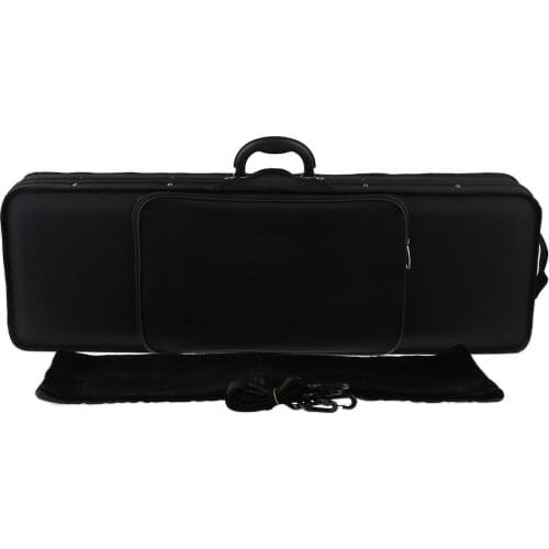 Portable Oxford Fabric 4/4 Size Black Violin Fiddle Storage Case Box Gig Bag Violin Fiddle Accessory for Violinist