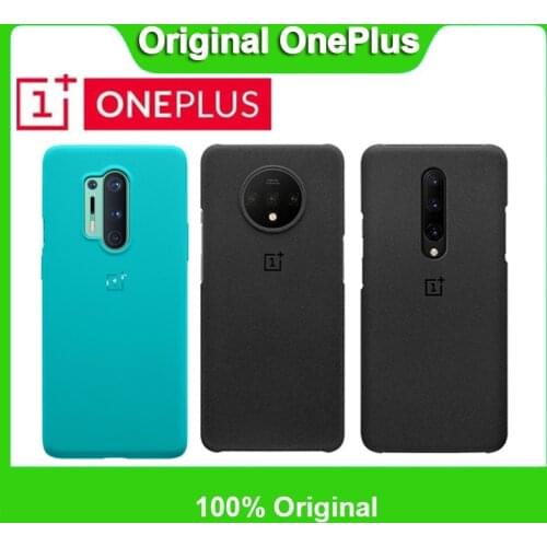 For Oneplus 8 /8 Pro 7/7 Pro/6 6T/ 5T 7T/7T Pro 100% Original Official OnePlus Genuine Sandstone Matte Slim Back Skin Case Cover