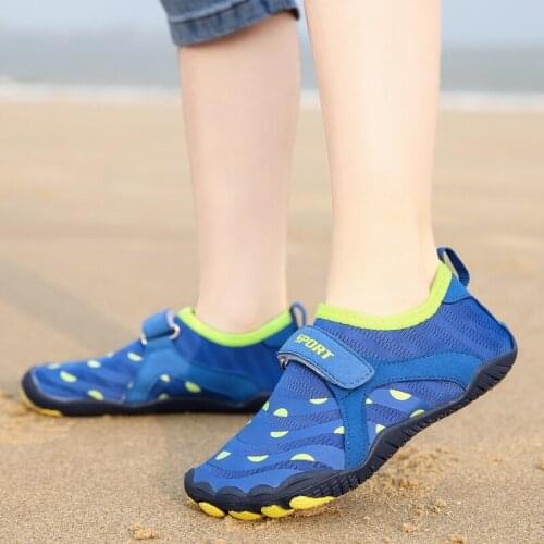 Children Elastic Breathable Water Shoes Boys Girls Quick-Dry Upstream Beach Swimming Sneakers Non Slip Wearproof Wading Shoes