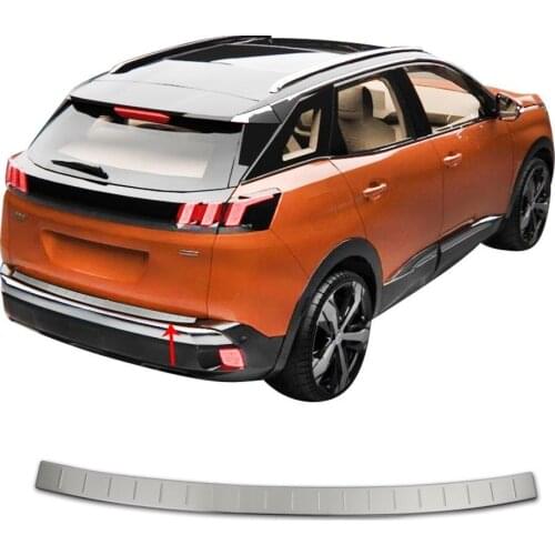 3008 Rear Bumper Sill Stainless steel (Cz) and after 2016