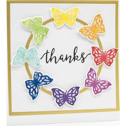Julyarts Butterfly Flower Metal Cutting Dies Stencil Scrapbooking Dies Metal Card Making Die Metal Crafts Die Cut Stitch