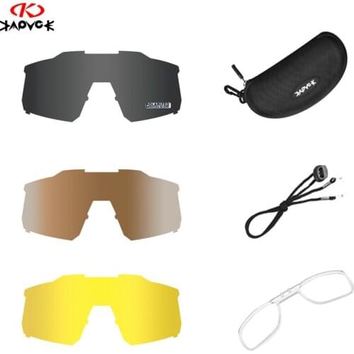KE9022 Full Red Blue Green Polarized Lens Photochromic Replacement Lenses Cycling Bicycle Sun Glasses Eyewear frame Suitable