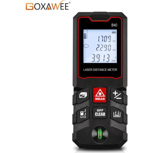 GOXAWEE Laser Rangefinder Digital Laser Tape measure Distance Meter Ruler 40m 60m 80m 100m Lazer measuring instruments