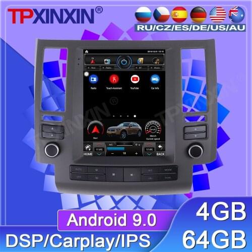64G For Infiniti FX35 FX45 FX25 FX37 2003-2006 Android Car Tape Recorder Multimedia Player GPS Navigation Tesla 10.4'' HD Screen