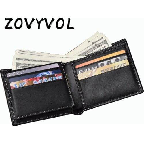 ZOVYVOL 2020 New Men Wallet Fashion Coin Purse Card Holder Carbon Fiber Genuine Leather High Quality Clutch Luxury Money Bag