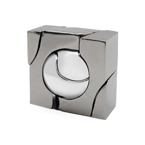 New IQ Magic Metal Puzzle Alloy Brain Teaser Assembling Puzzles Game for Adults Children