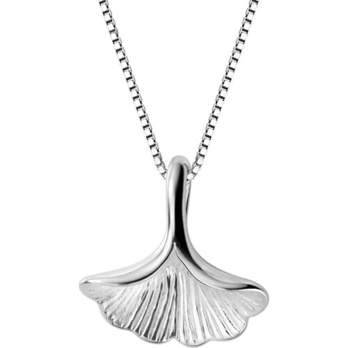 Charming Ginkgo Biloba Leaf Pendants Necklaces for Wedding Engagement Collares Women Choker Necklace Jewelry