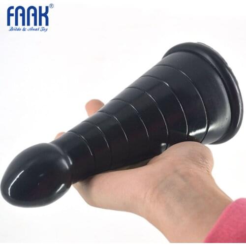 Original FAAK 19.2*7.8cm anal plug fun masturbation no smell big anal dildos flexible Dong cock Penis for adult sex games