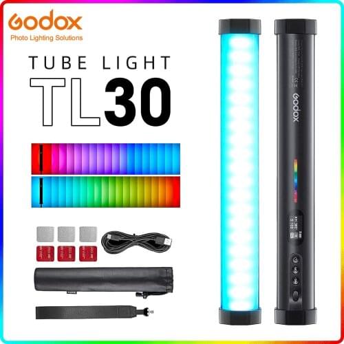 Godox TL30 Full-Color RGB Pavo Tube Light CRI 97 TLCI 99 13 Fx Light Effect with APP Remote Control for Photos Video Movie Vlog