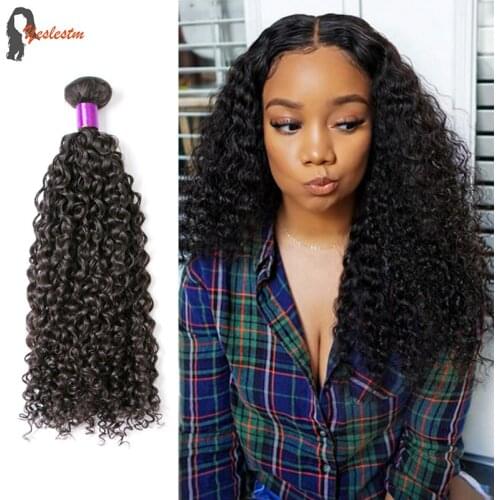 Yeslestm 40 Inch Bundles Indian Curly Hair Bundles 36 38 40 Inch 100% Top Human Hair Bundles No Shedding Human Hair Extensions