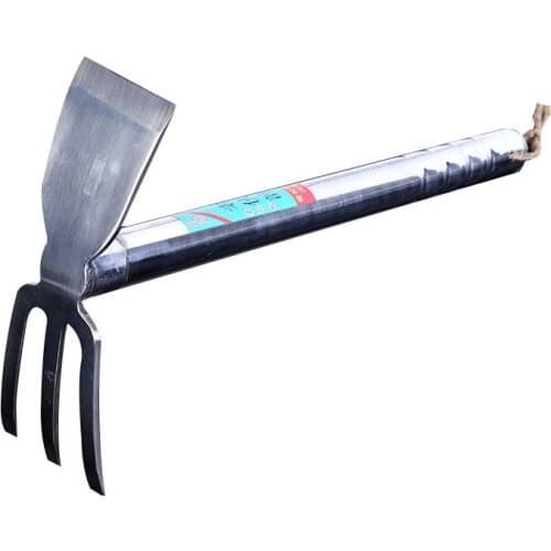 Stainless Steel Hoes Digger Rake Agricultural Hoe Tools Farm Short Handle Shovel Pickaxe Grow Flowe Weeding Gardening Tool