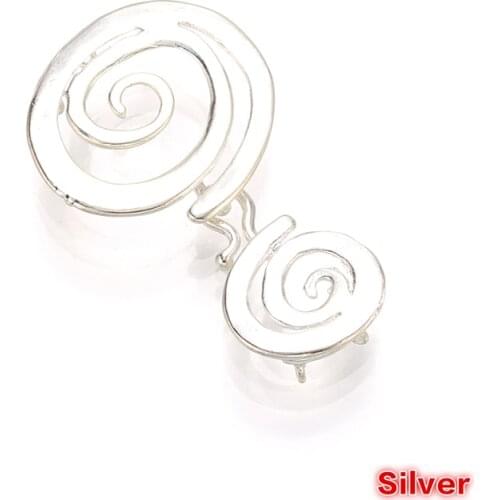 Spiral Multi strand Clasp vortex Connectors for DIY bracelet Gold Silver Plated Jewelry making Findings Conponent Accessories