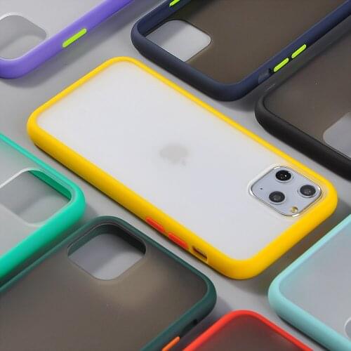 MBPMATE Shockproof Phone Case For Xiaomi 9 10 CC9 CC9E Pro Redmi 7 8 7A 8A Redmi Note 7 8 K20 Pro Matte Candy Color Back Cover