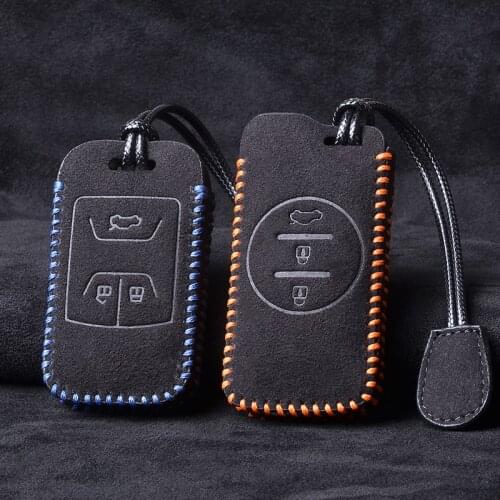 Suede Car key case key cover For Chery Tiggo 8 Arrizo 5 Pro Gx 5x eQ7 Tiggo 7 Pro 2020 key chains car accessories for girls