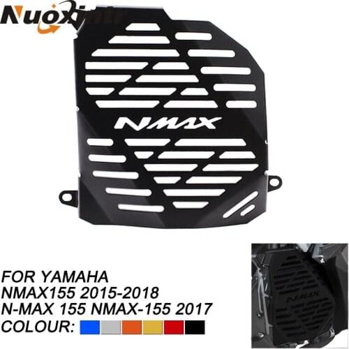 Nuoxintr Motorcycle Radiator Grille Guard Protection Protector Black Aluminum Accessories Part for NMAX 155 NMAX155 2015 2016