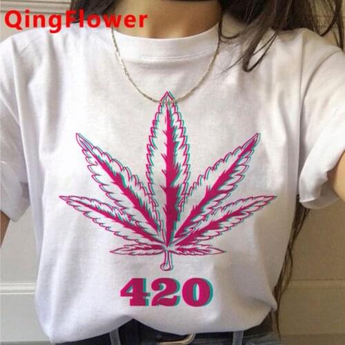 Bong Weed t-shirt clothes women 2021 harajuku couple clothes graphic tees women plus size t-shirt t shirt couple clothes