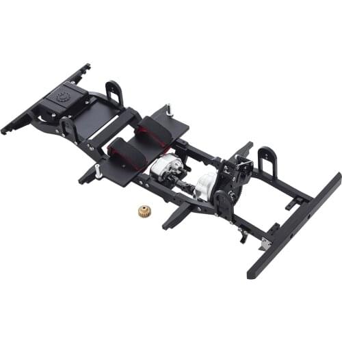 1/10 Proportion CNC Metal Chassis Frame With Transmission Gearbox for RC Crawler Car RC4WD Gelande II FJ40 G2 D90 TF2 Defender