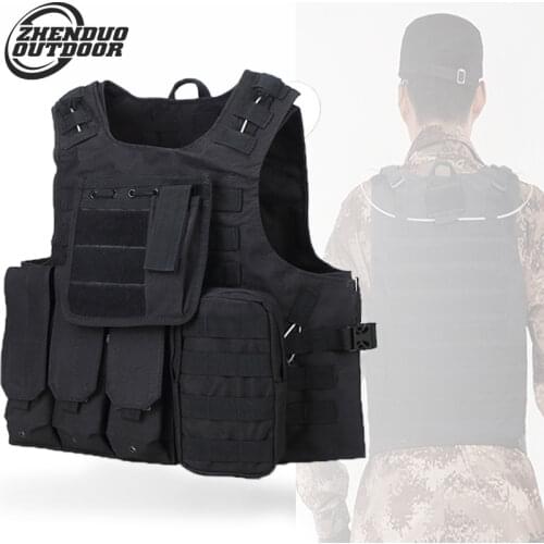 1PCS Outdoor Amphibious Vest Tactical Equipment CS Combat Camouflage Ghost Vests Breathable
