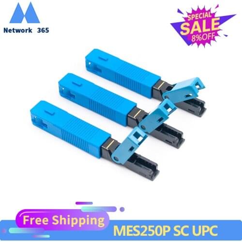 200pcs/lot MES250P SC UPC Single-Mode SC UPC Optical Fiber quick connector SC Embedded type Free Shipping
