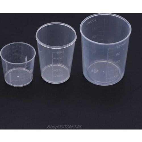 3Pcs DIY Epoxy Resin Plastic Measuring Cups Set 30ml 50ml 100ml For Handmade DIY Jewelry Making Tool Epoxy Resin Cup Jy18 20