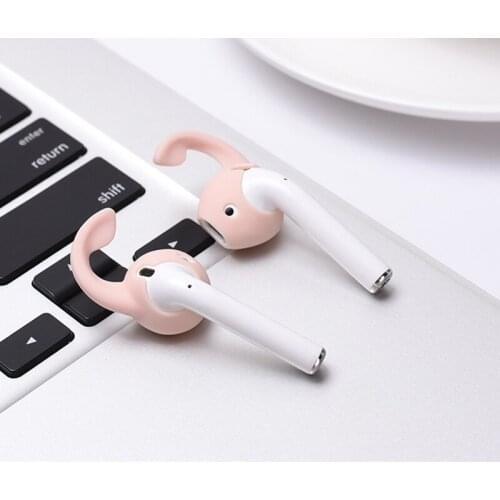 Wireless Bluetooth Earphone Silicone Monochrome Ear Caps Earpads for Apple AirPods 1 / 2