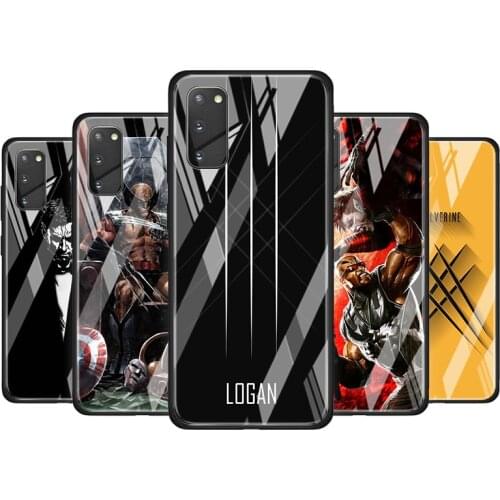 Wolverine Marvel Tempered Glass Cover For Samsung Galaxy S20 S10 S9 S8 S10E FE Ultra Plus Lite 5G Phone Case
