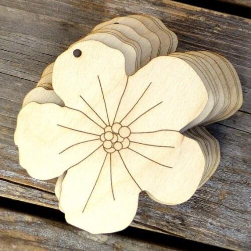 Wooden Poppy Flower Comic Craft Shape Ply Flowers Trees