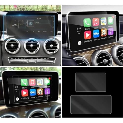 For Mercedes Benz C Class W204 W205 C180 C200 C220 C250 C300 Car GPS Navigation LCD Screen Tempered Glass Protective Film
